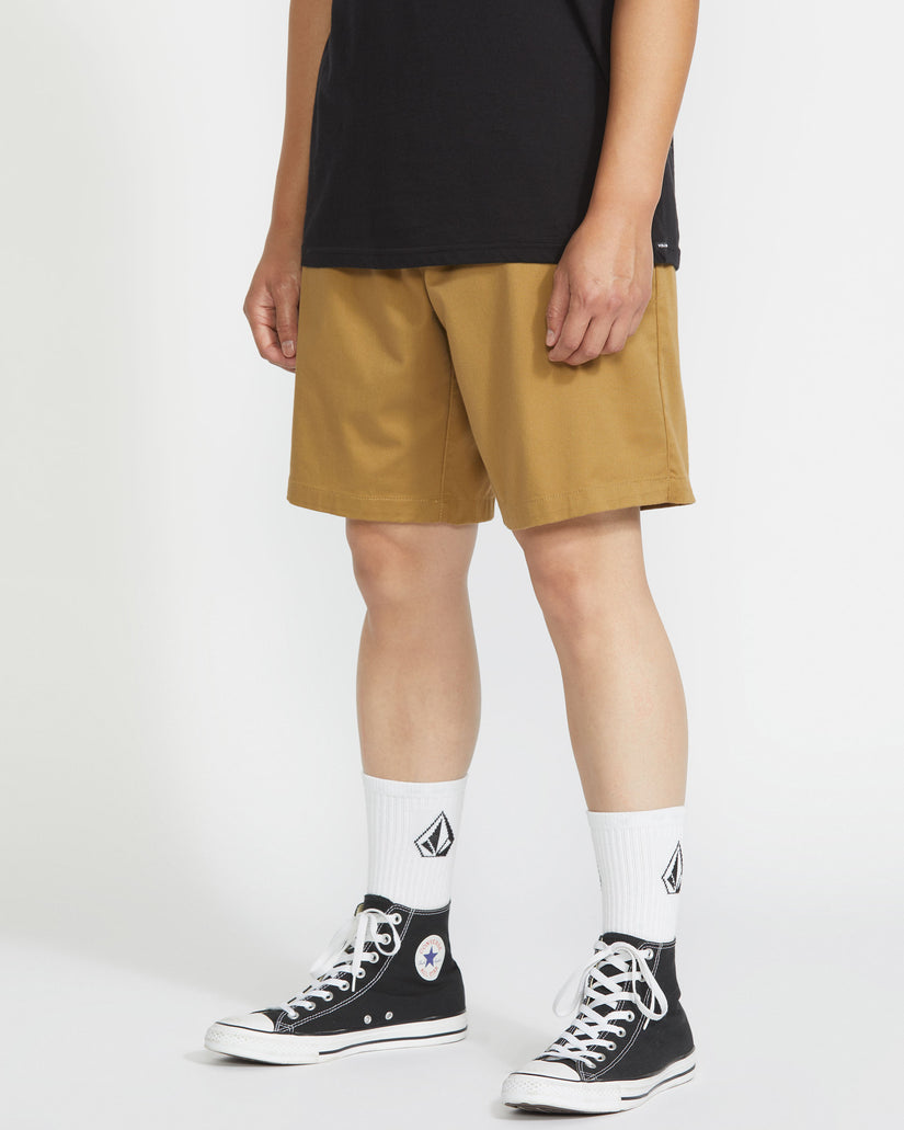 Frickin Elastic Waist Shorts - Dark Khaki