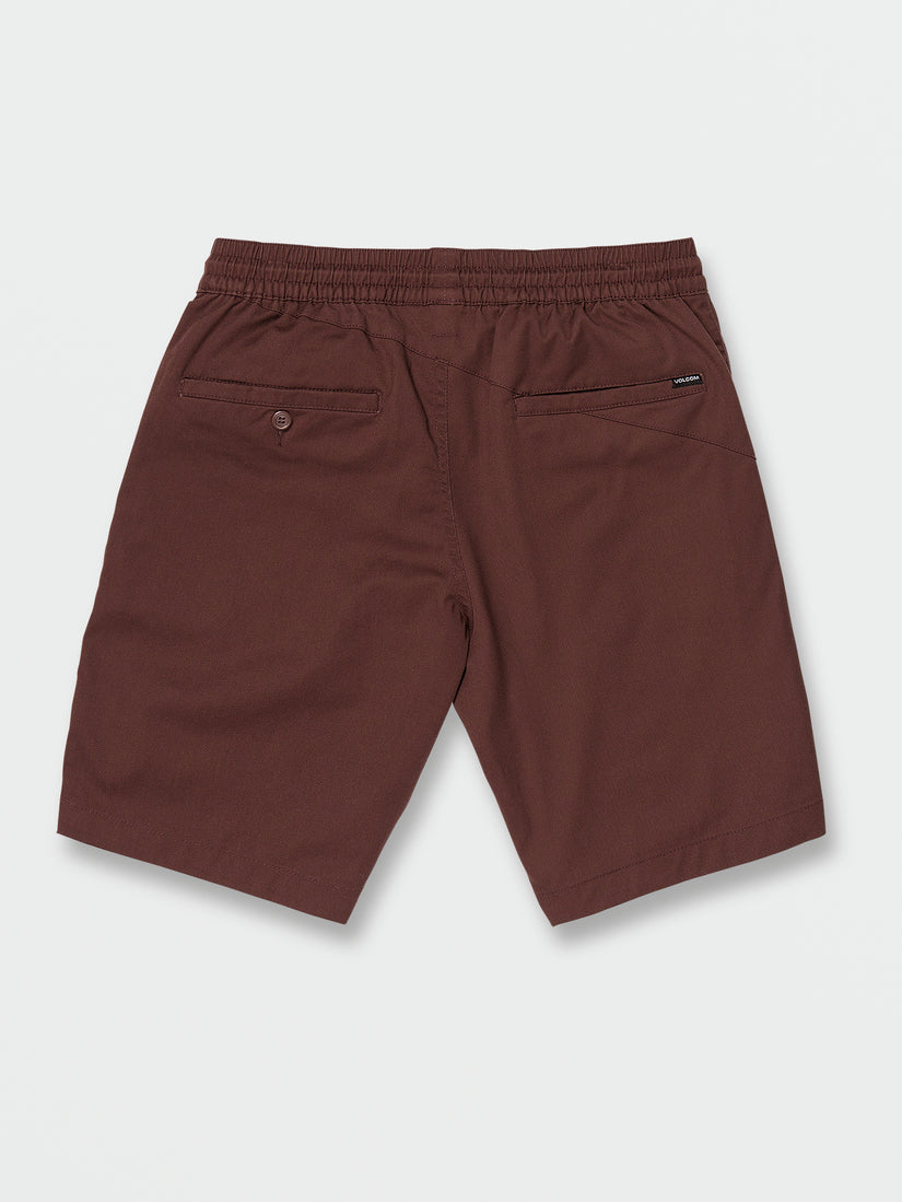 Frickin Elastic Waist Shorts - Mahogany