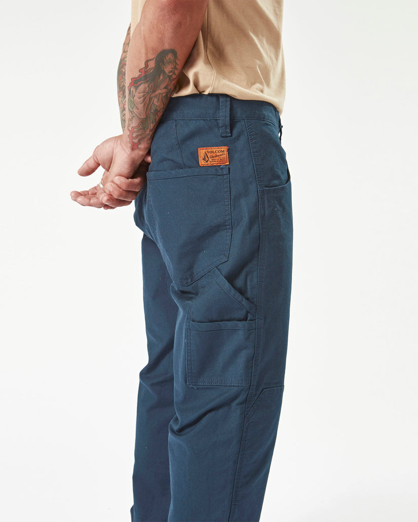 Volcom Workwear Caliper Work Pants - Navy