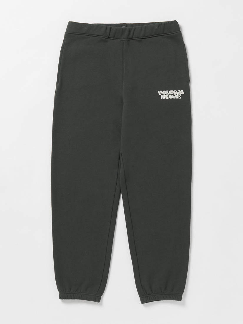 Earth Tripper Elastic Waist Fleece Pants - Stealth