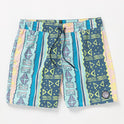 Lido Print Trunks - Crete Blue