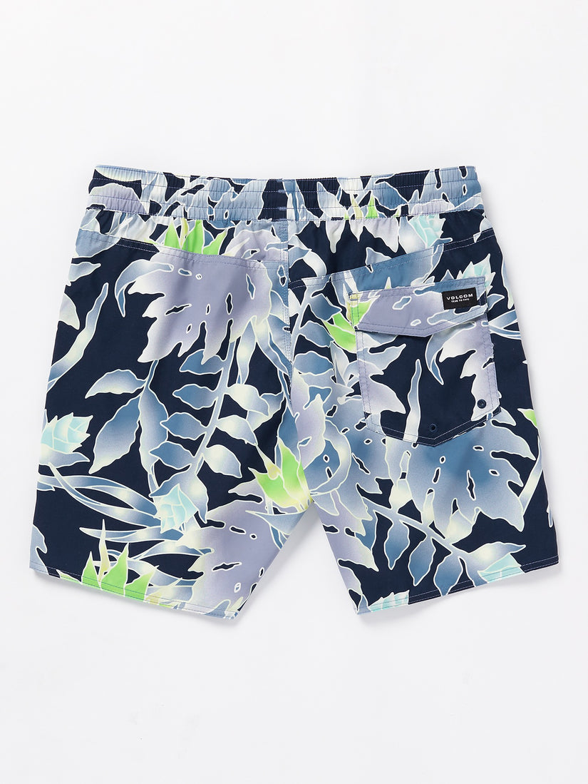 Lido Print Trunks - Navy