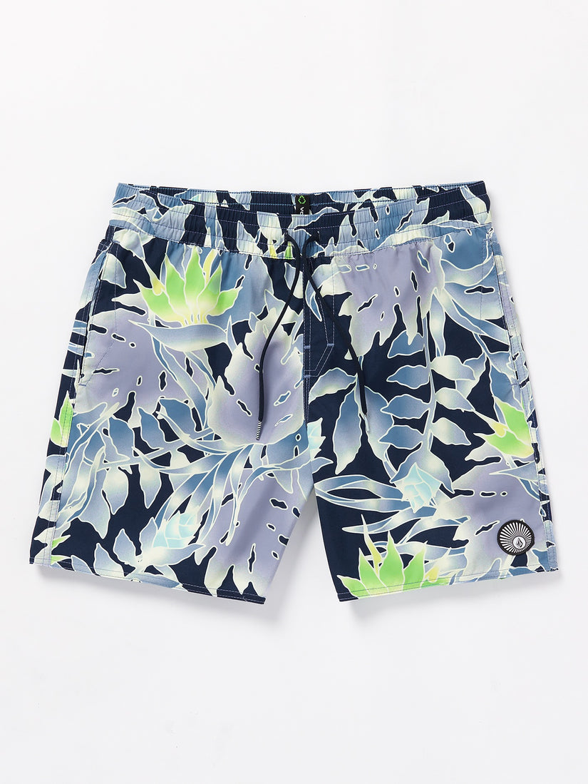 Lido Print Trunks - Navy