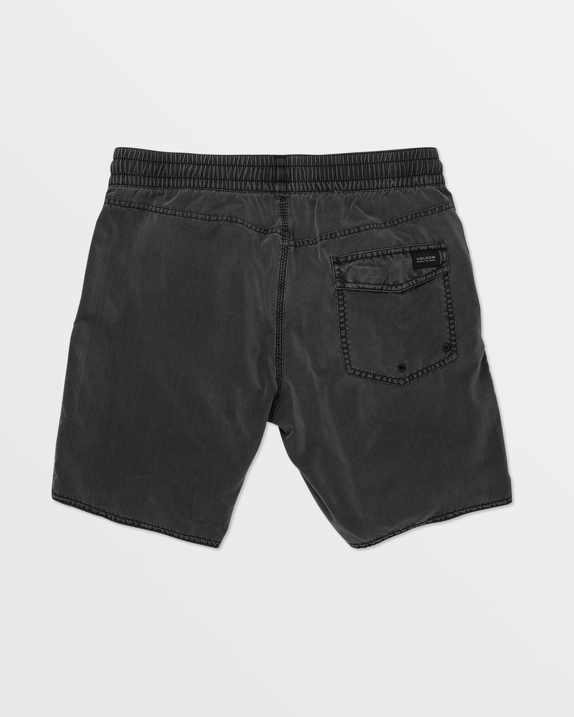 Center Elastic Waist Trunks - Black