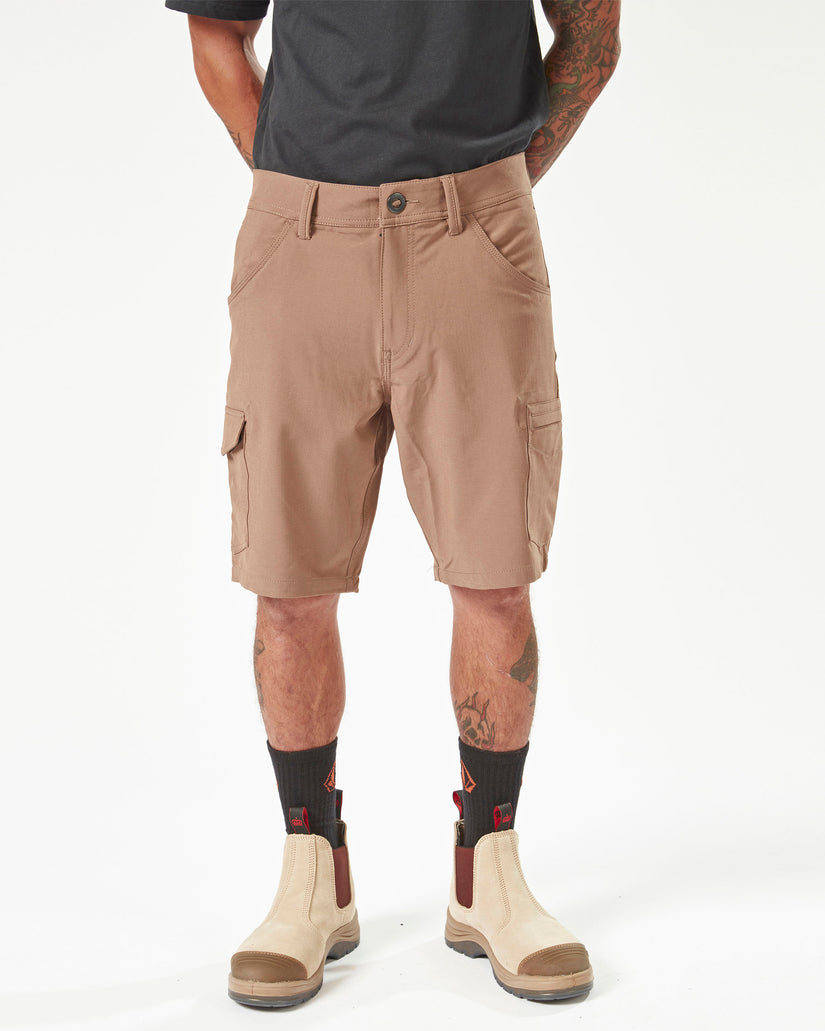 Volcom Workwear Slab Hybrid Shorts - Brindle