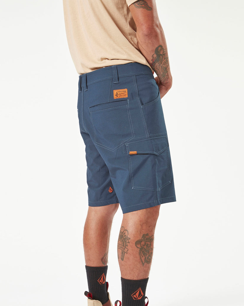 Volcom Workwear Slab Hybrid Shorts - Navy