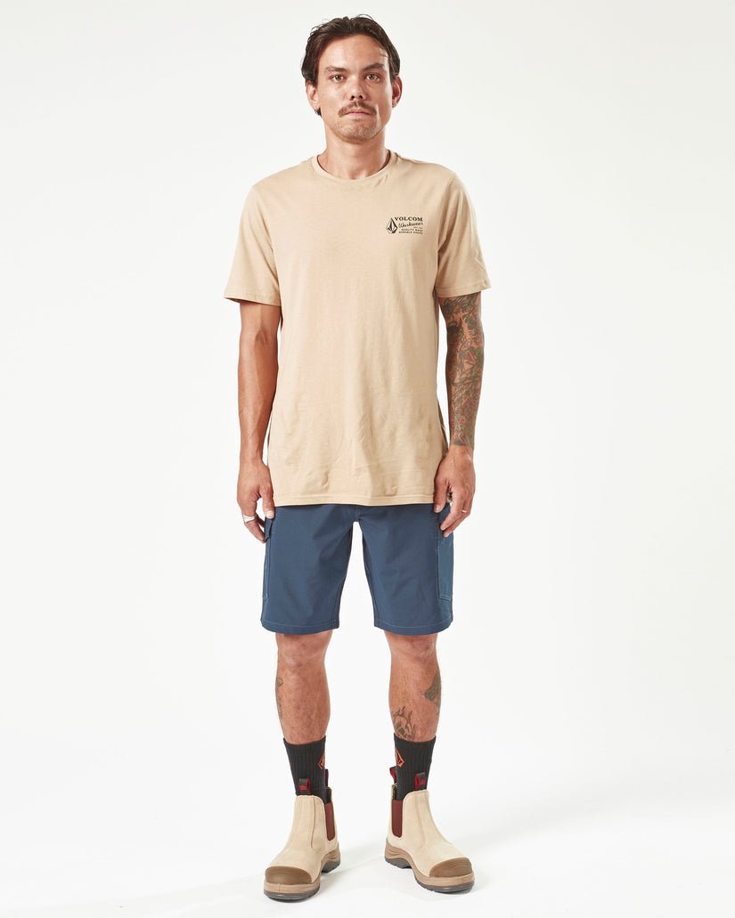 Volcom Workwear Slab Hybrid Shorts - Navy