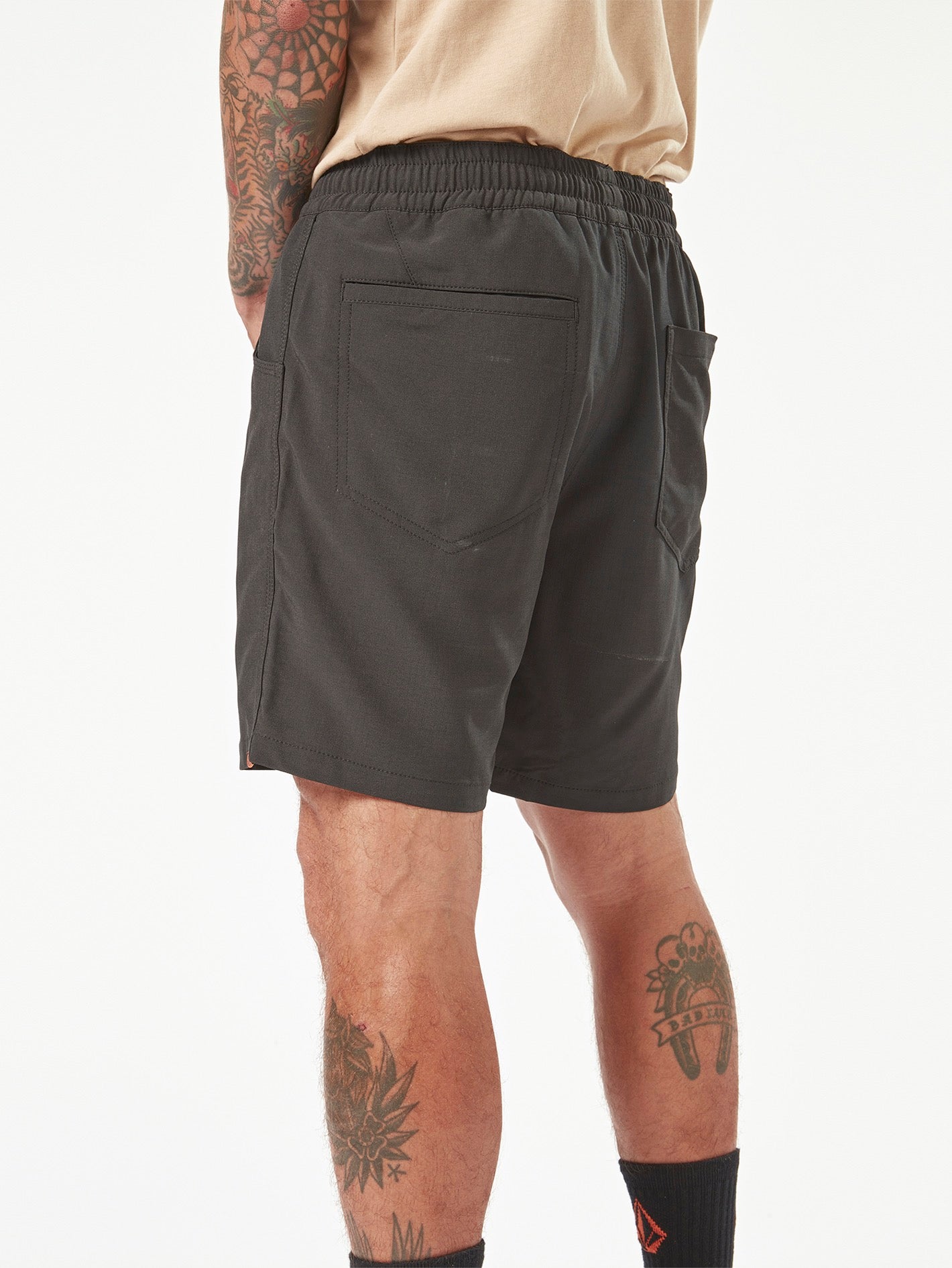 Volcom Workwear Slab Elastic Waist Shorts Black Volcom Us 6054