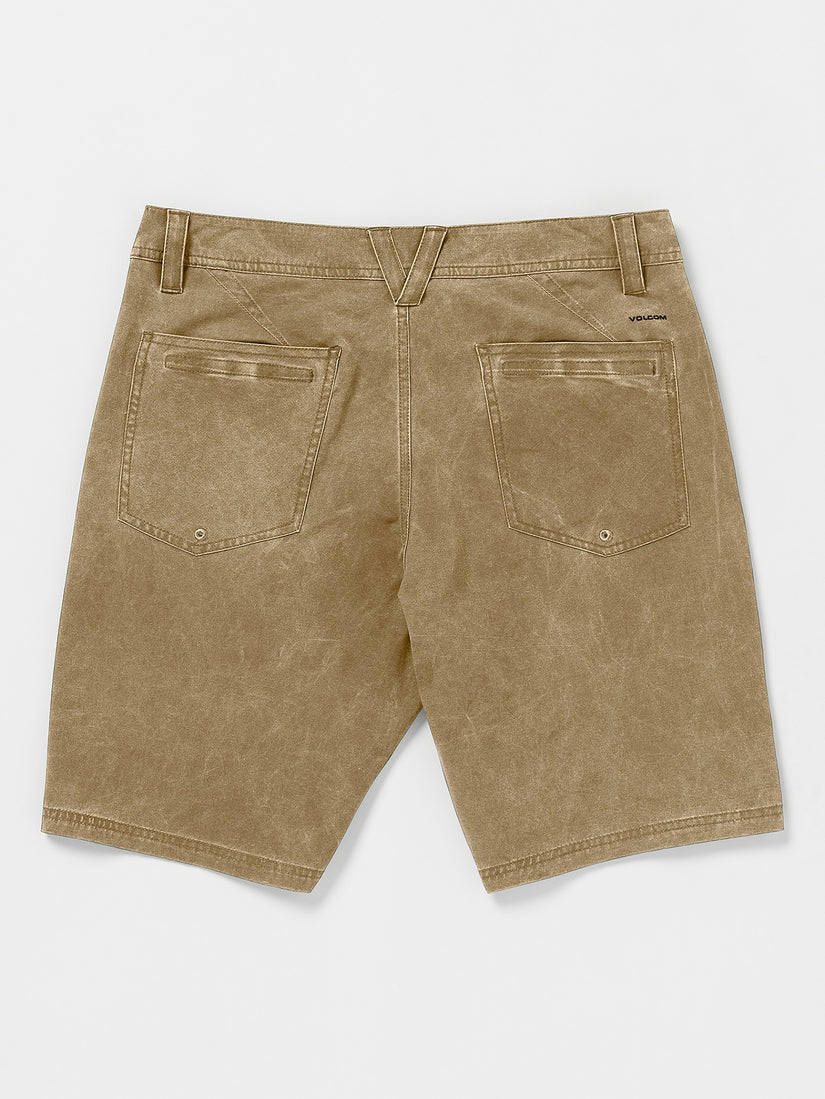 Stone Faded Hybrid Shorts - Dark Khaki | Volcom US