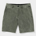 Stone Faded Hybrid Shorts - Squadron Green