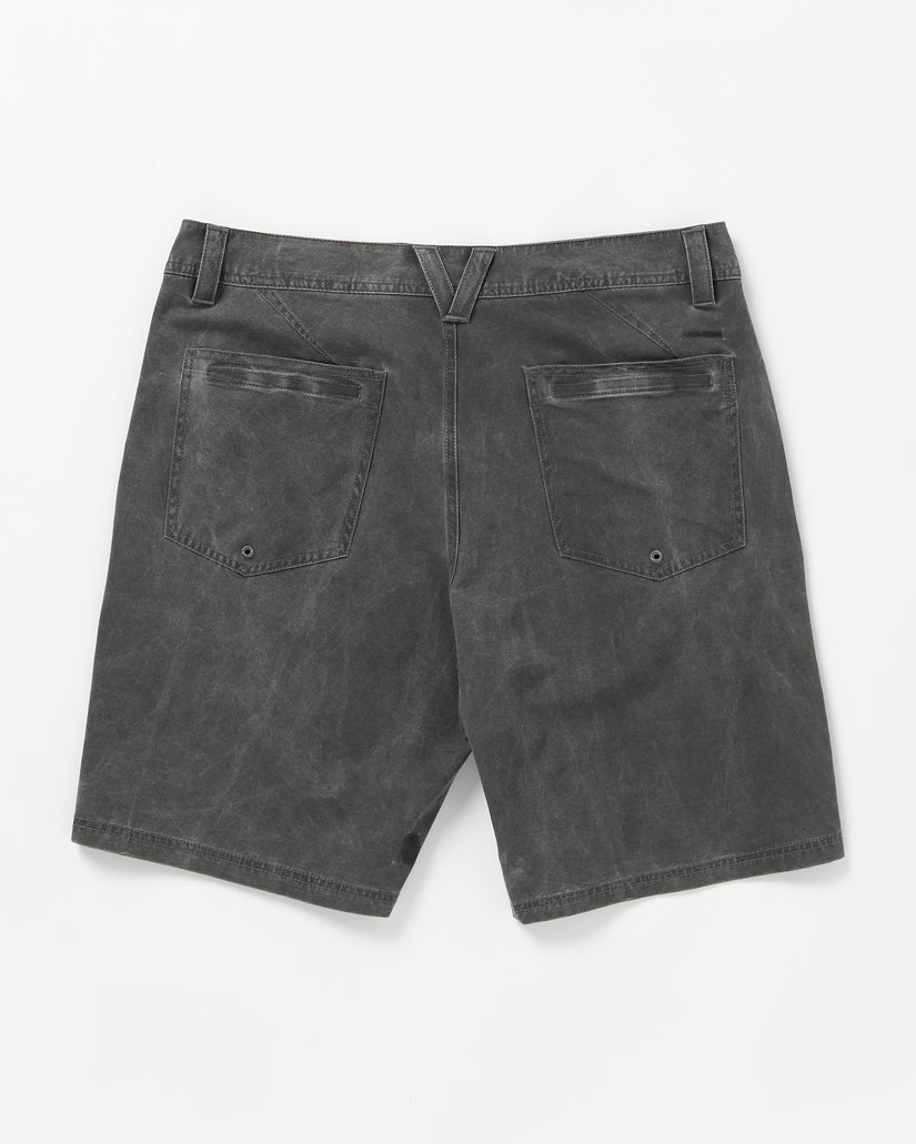 Stone Faded Hybrid Shorts - Stealth