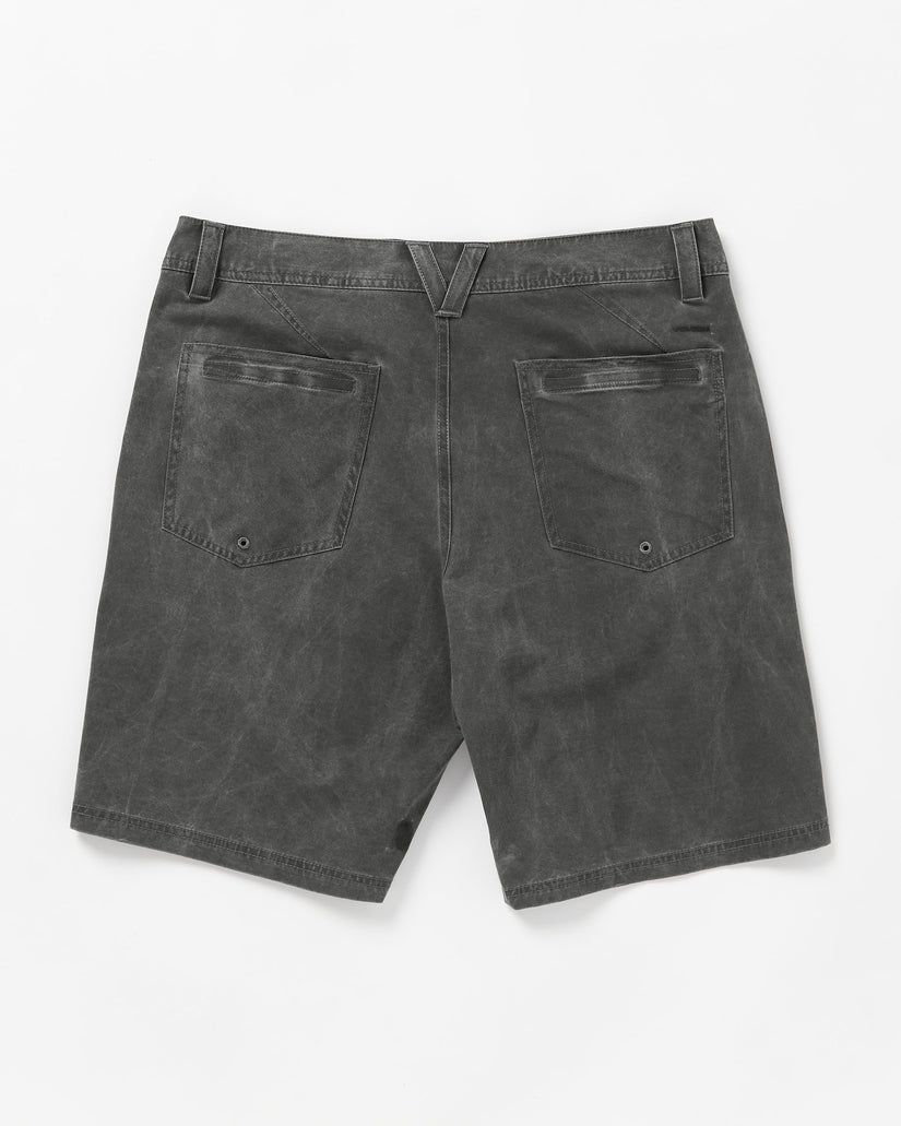 Stone Faded Hybrid Shorts - Stealth