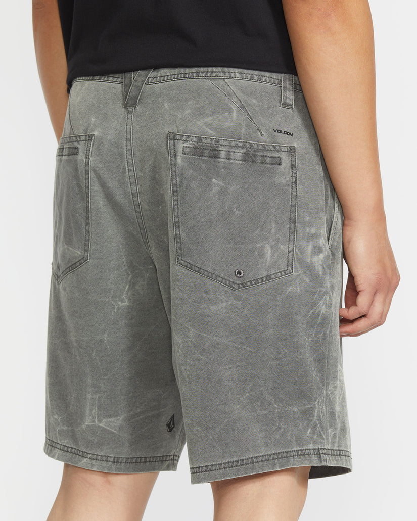 Stone Faded Hybrid Shorts - Stealth