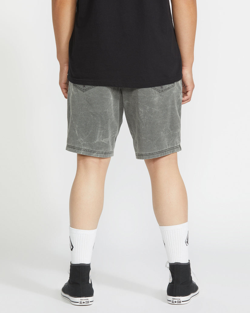 Stone Faded Hybrid Shorts - Stealth