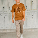 Circle Stone Short Sleeve Tee - Chestnut Brown