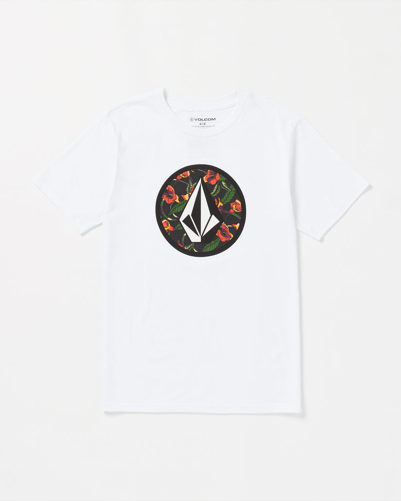 Circle Stone Short Sleeve Tee - White