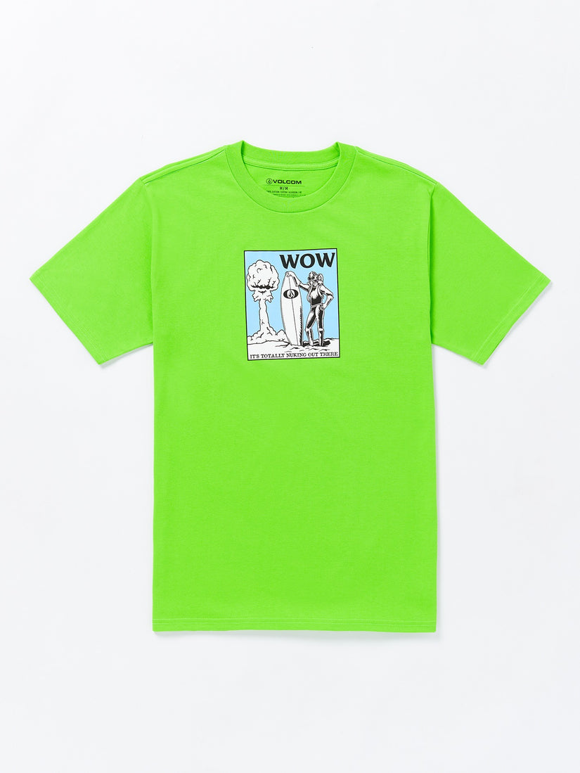 Wow Short Sleeve Tee -  Electric Green