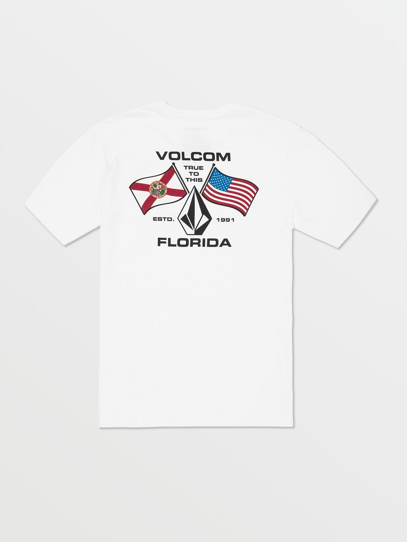 Floridaflag Short Sleeve Tee - White