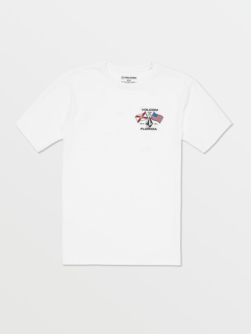 Floridaflag Short Sleeve Tee - White