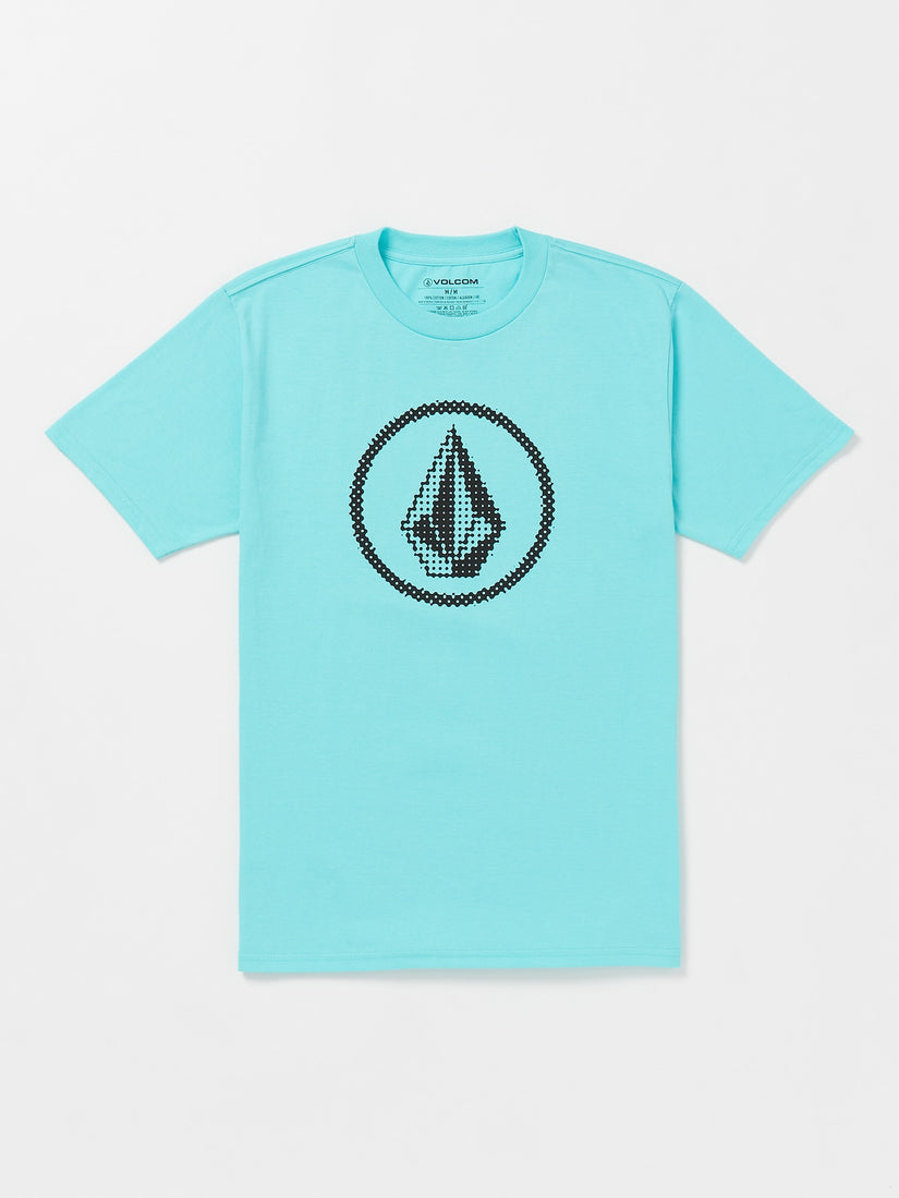 Circle Stone Short Sleeve Tee - Neon Blue