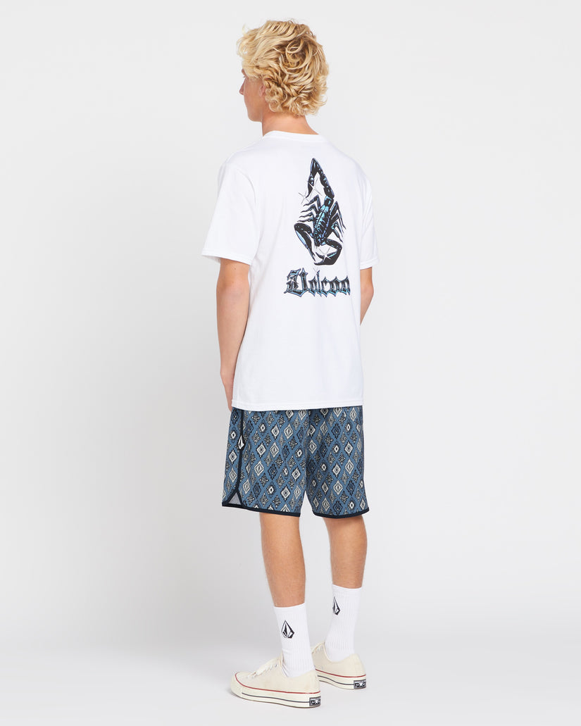 Blazing Venom Short Sleeve Tee - White