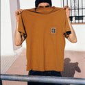 Pocket Label Short Sleeve Tee - Chestnut Brown