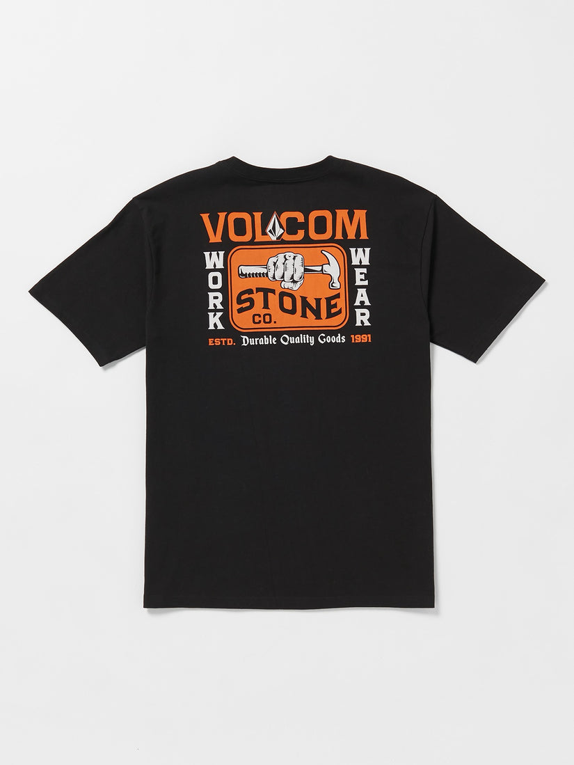 Volcom Workwear Nailed Short Sleeve Tee - Black