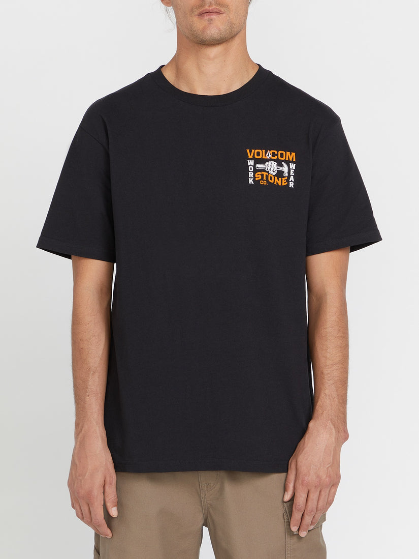 Volcom Workwear Nailed Short Sleeve Tee - Black