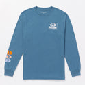 Stone Badge Long Sleeve Tee - Dark Blue