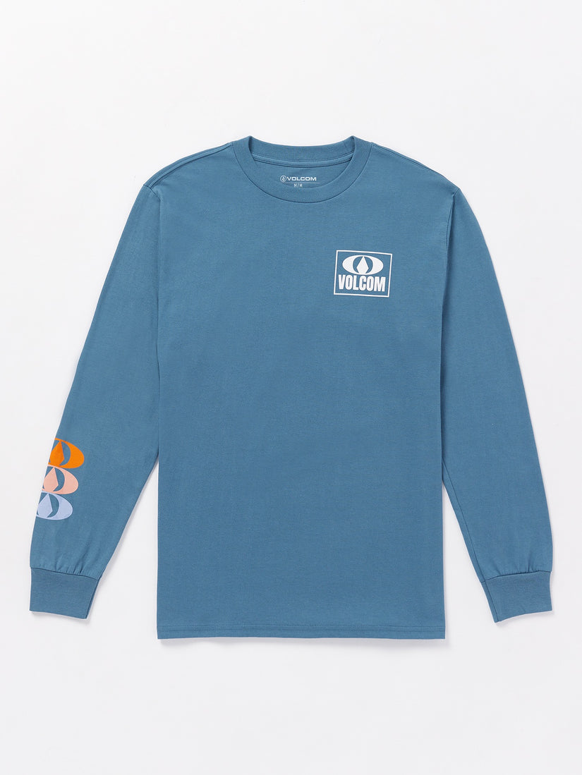 Stone Badge Long Sleeve Tee - Dark Blue