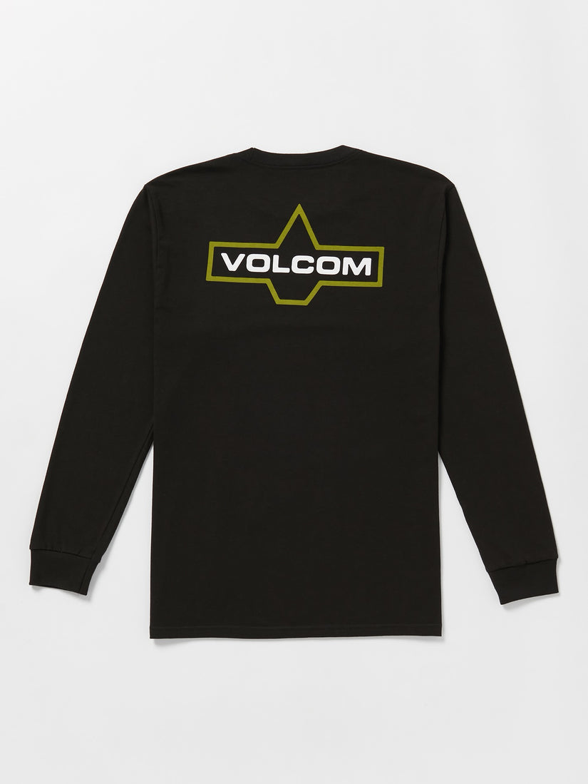 Branding Iron Long Sleeve Tee  - Black