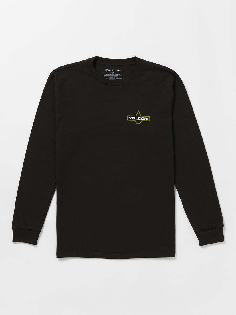 Branding Iron Long Sleeve Tee  - Black