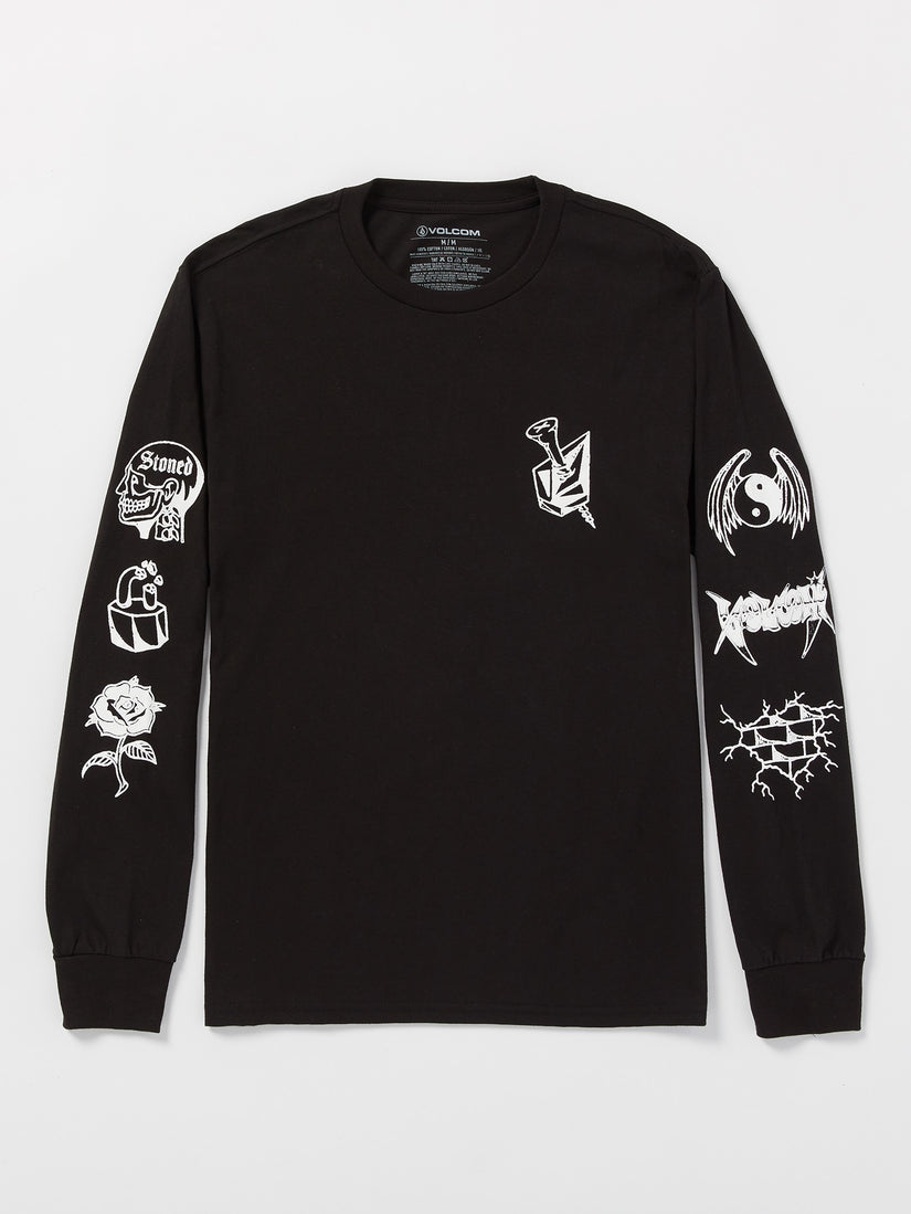 About Time Long Sleeve Tee  - Black