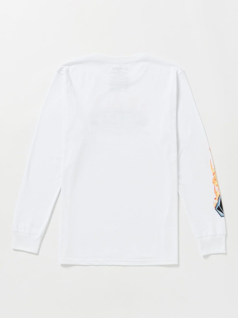 Combust Long Sleeve Tee - White