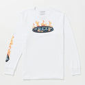 Combust Long Sleeve Tee - White