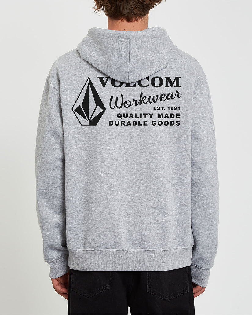 Volcom Workwear Pullover Hoodie - Heather Grey