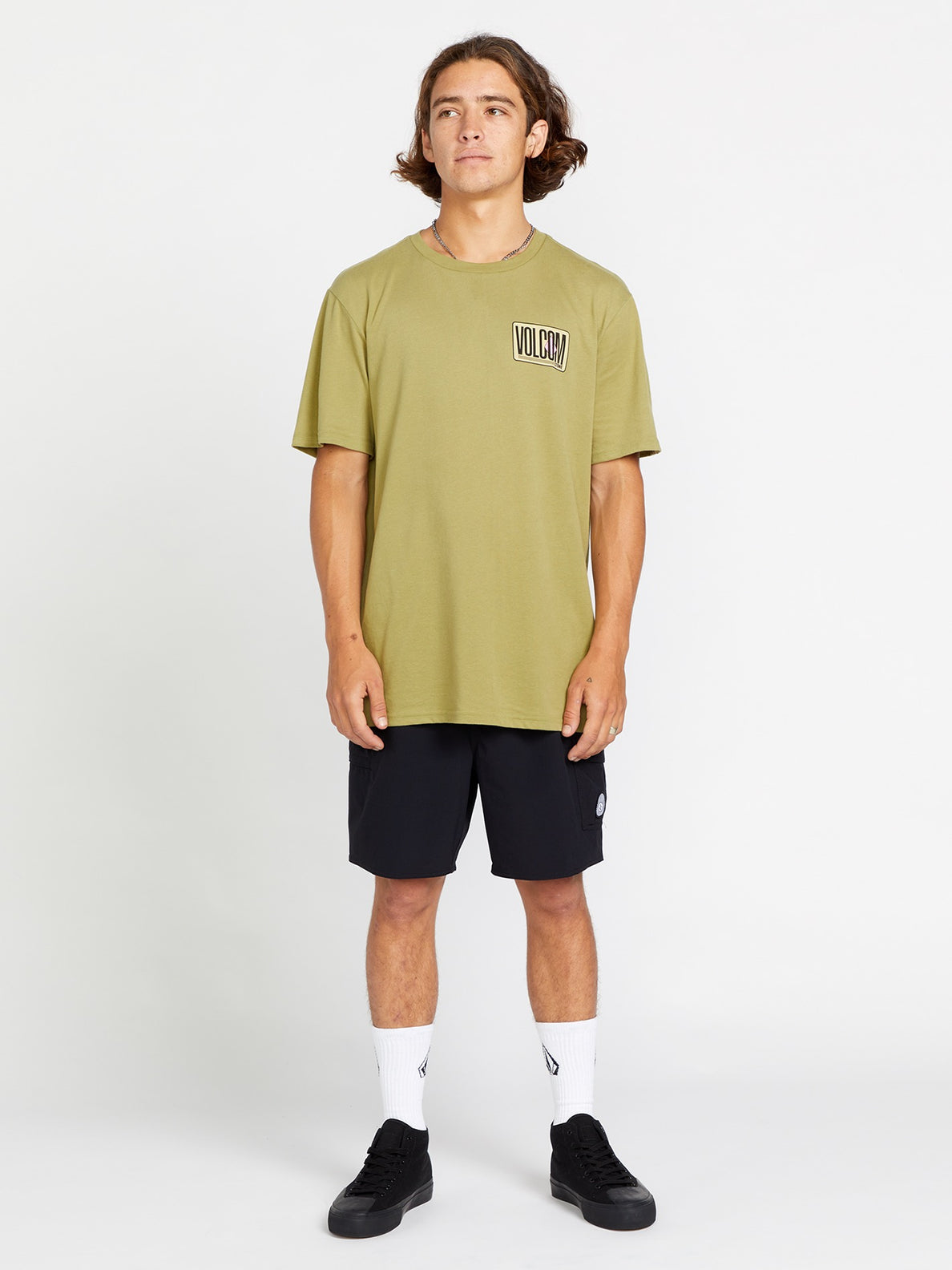 Peripheral Tech Short Sleeve Tee - Vintage Green – Volcom US