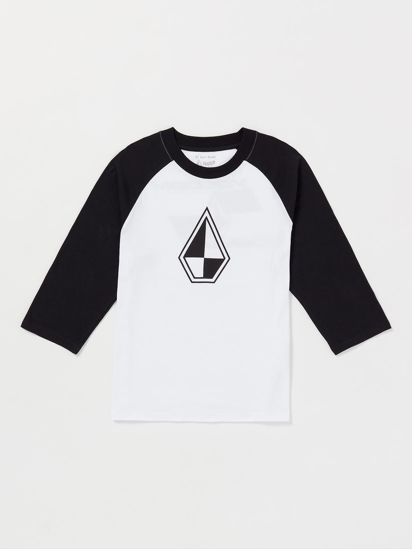 Schroff X Volcom 3/4 Raglan Tee - White