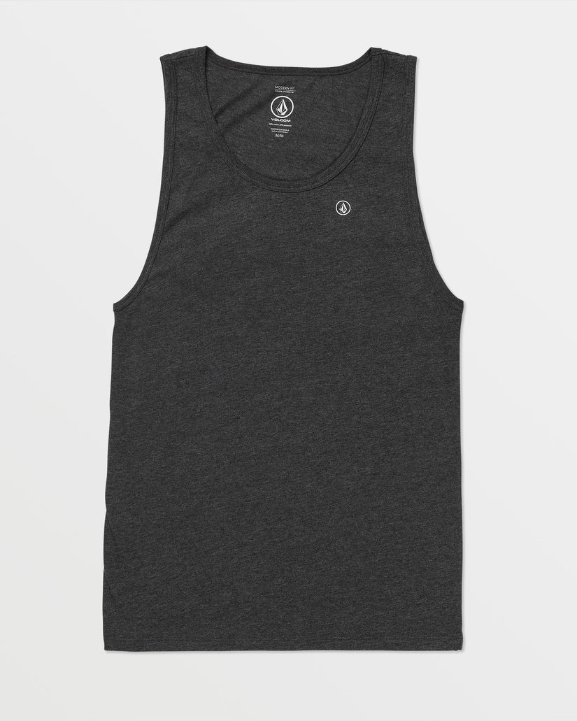 Solid Heather Tank - Dark Black Heather