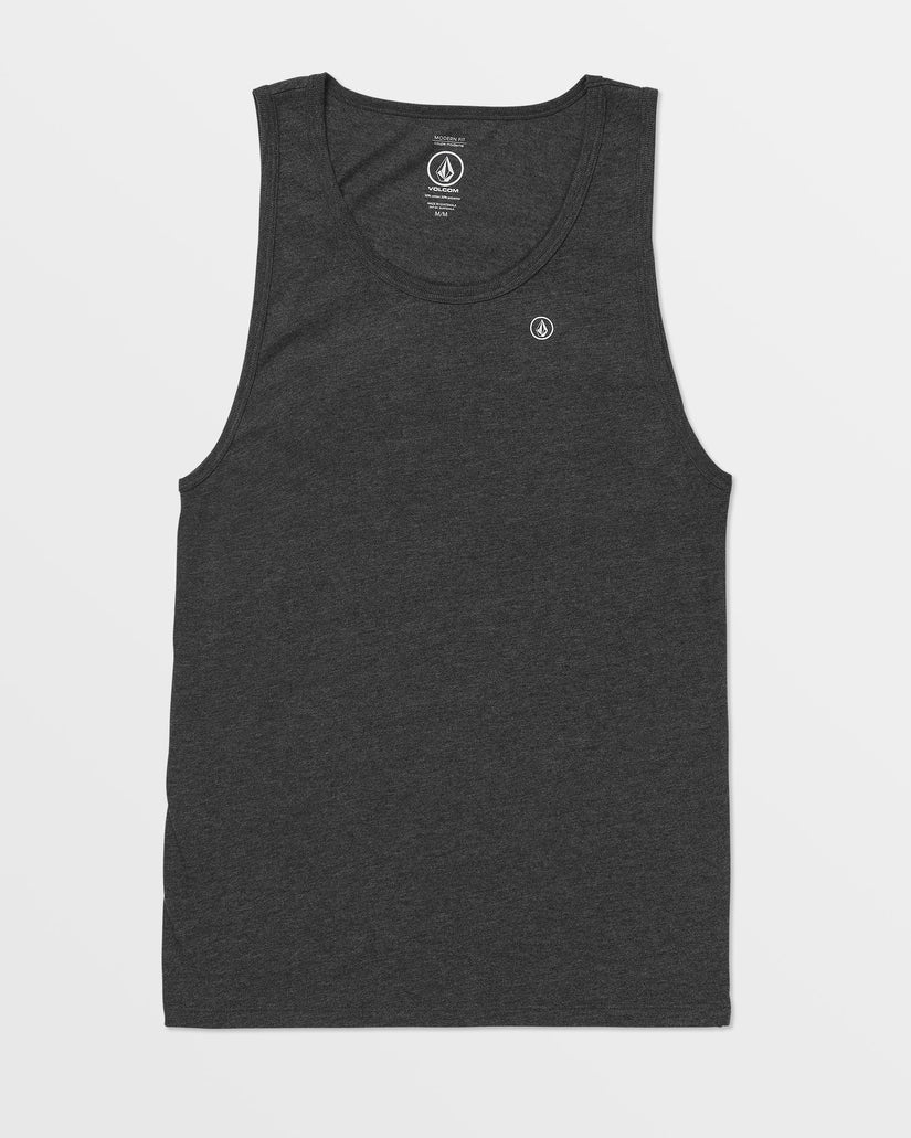 Solid Heather Tank - Dark Black Heather