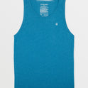 Solid Heather Tank - Stormy Blue