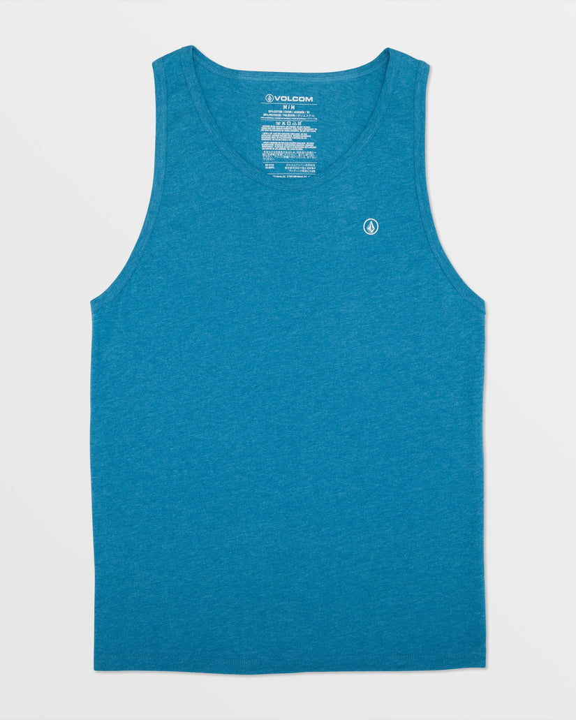 Solid Heather Tank - Stormy Blue