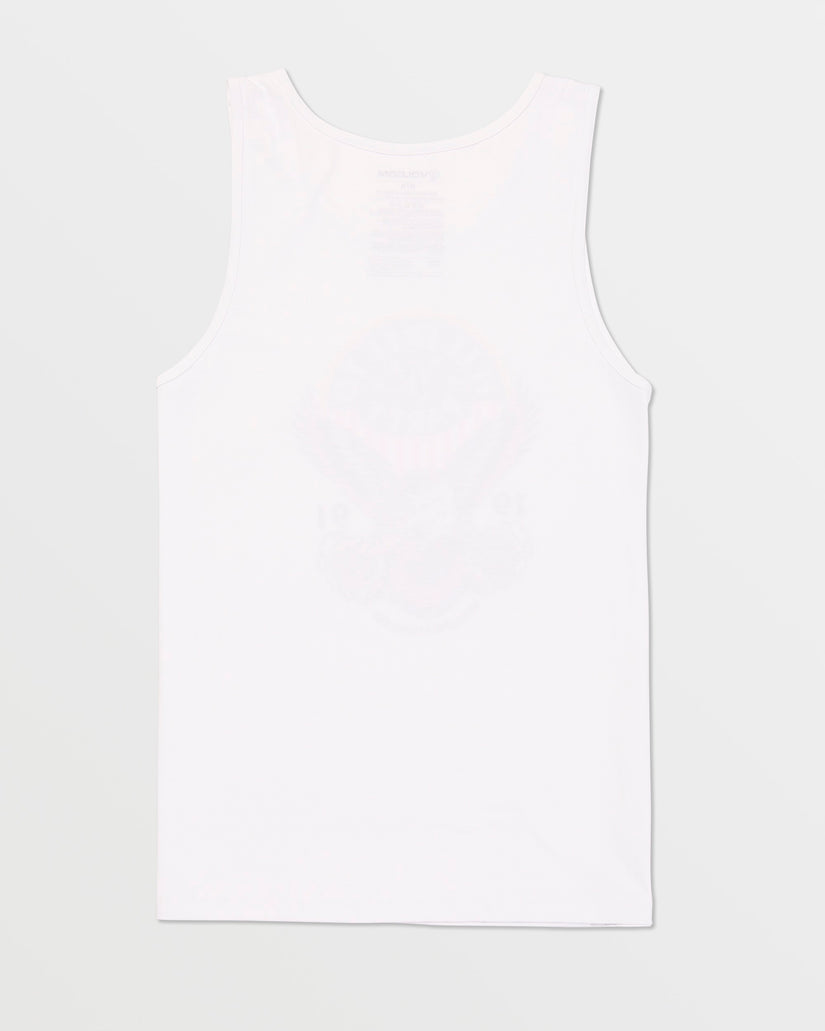 Solid Heather Tank - White