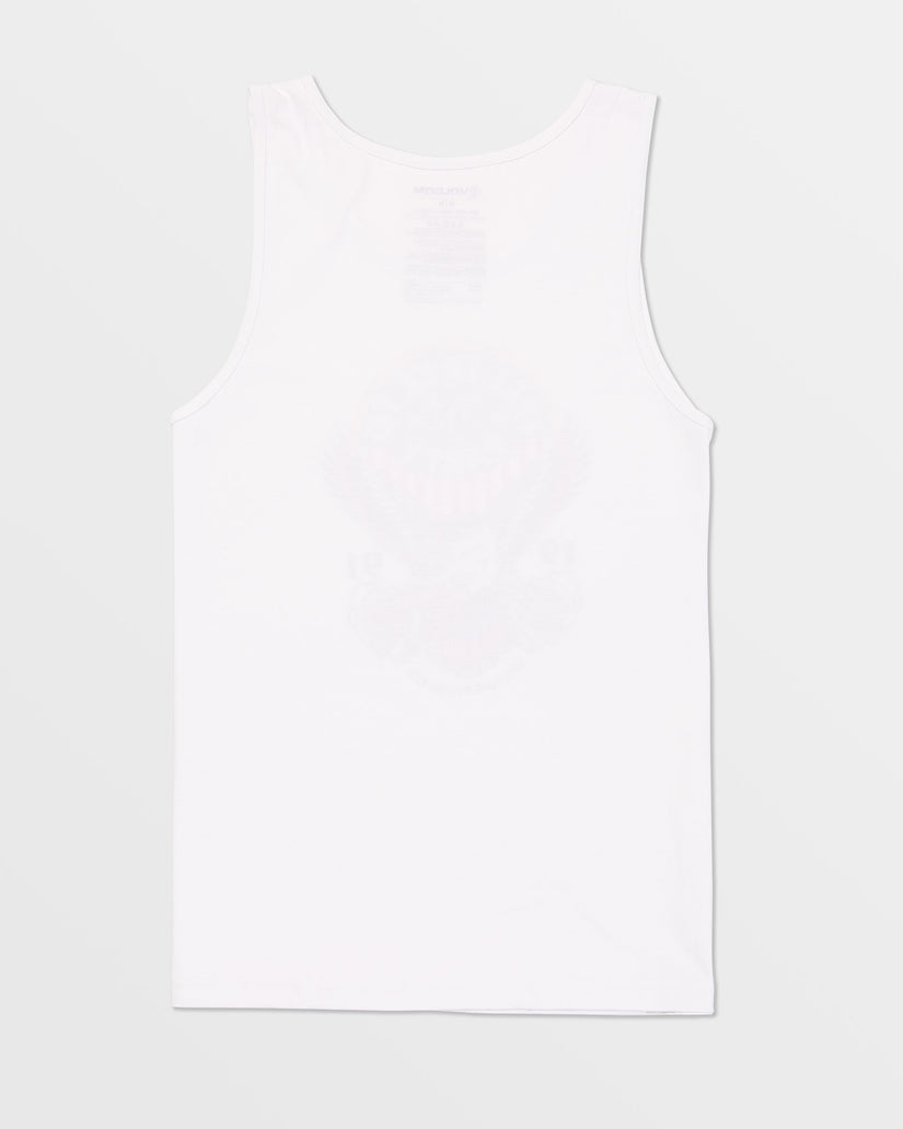 Solid Heather Tank - White