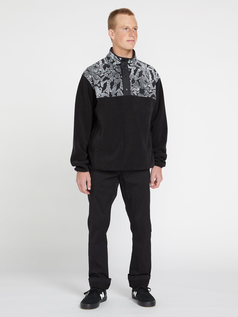 Error92 Mock Neck Sweatshirt - Black White