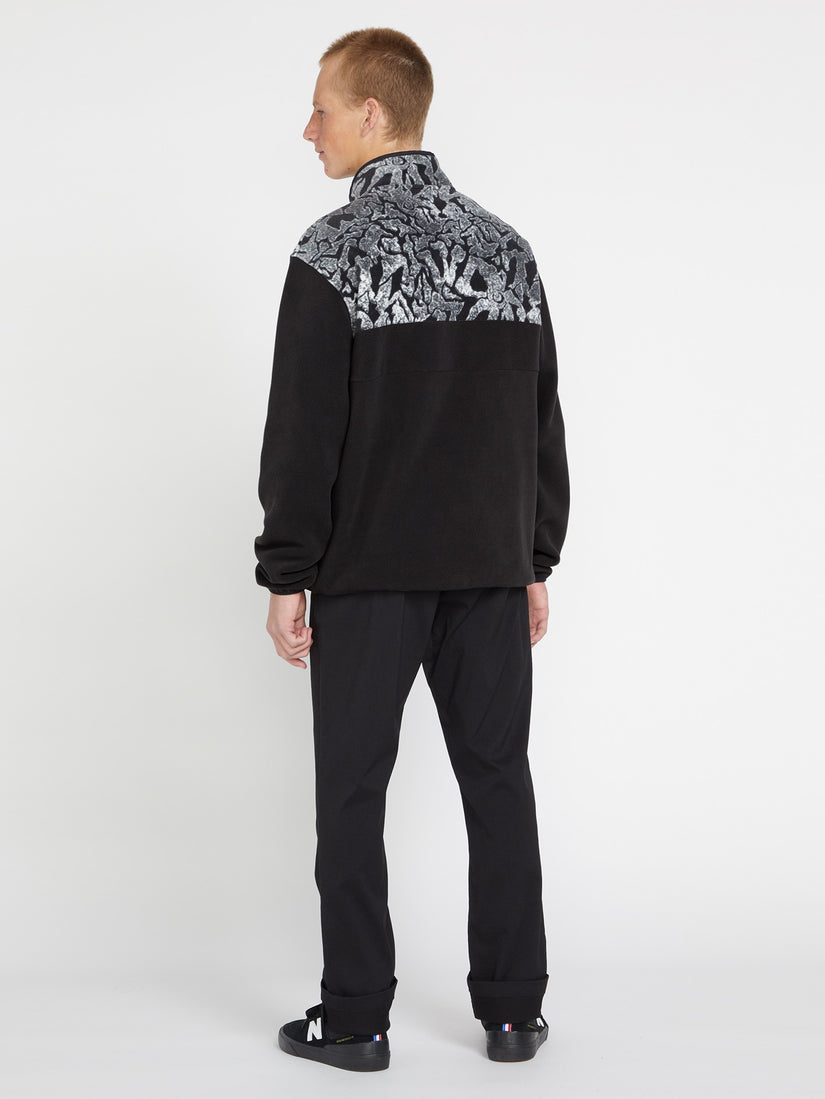 Error92 Mock Neck Sweatshirt - Black White