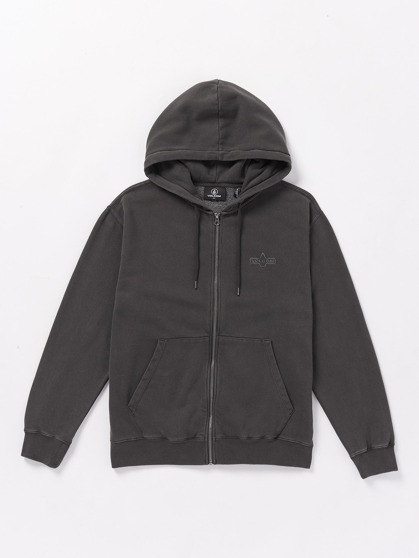 Volcom black zip hoodie sale