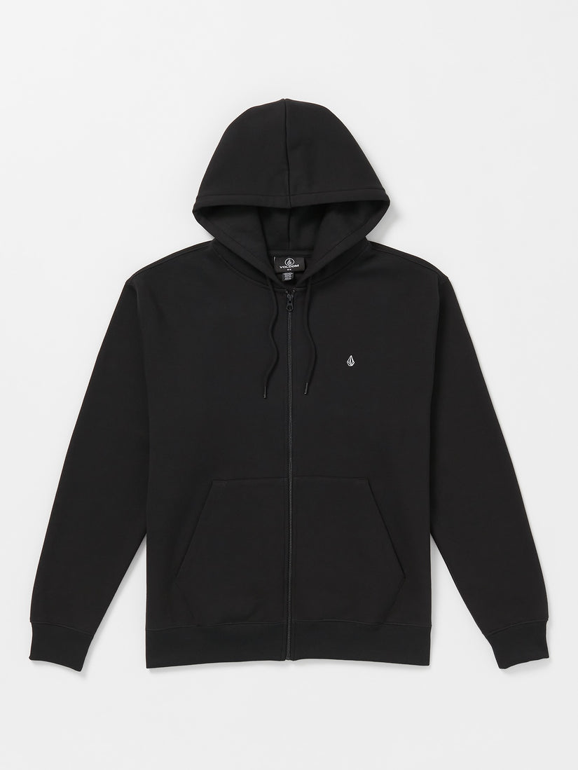 Single Stone Zip Hoodie - Black