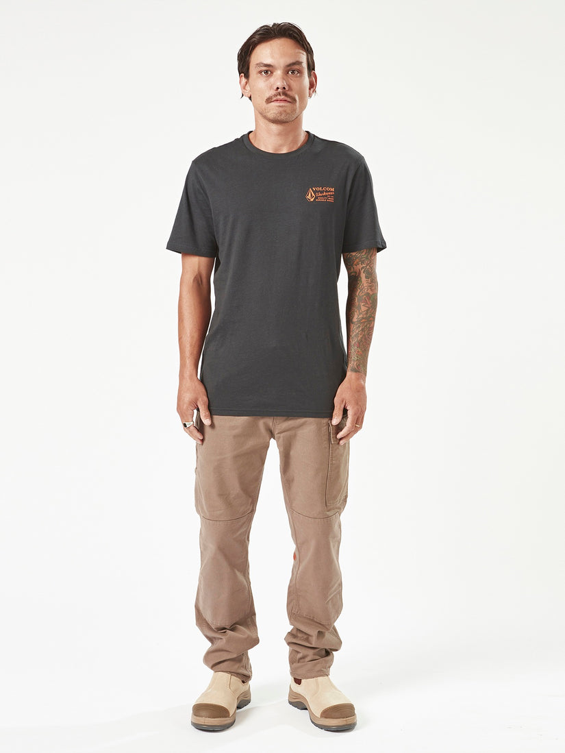 Volcom Workwear Short Sleeve Tee - Black