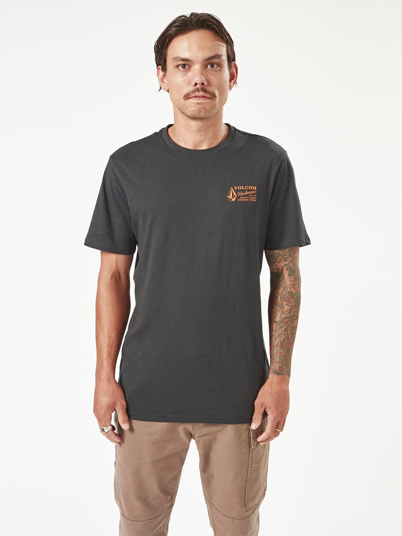 Volcom Workwear Short Sleeve Tee - Black